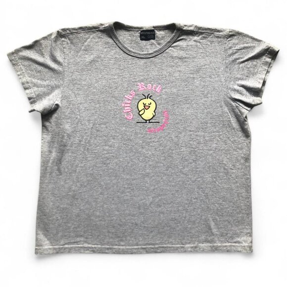 00s Aeropostale Chicks Rock Tee - Picture 3 of 8